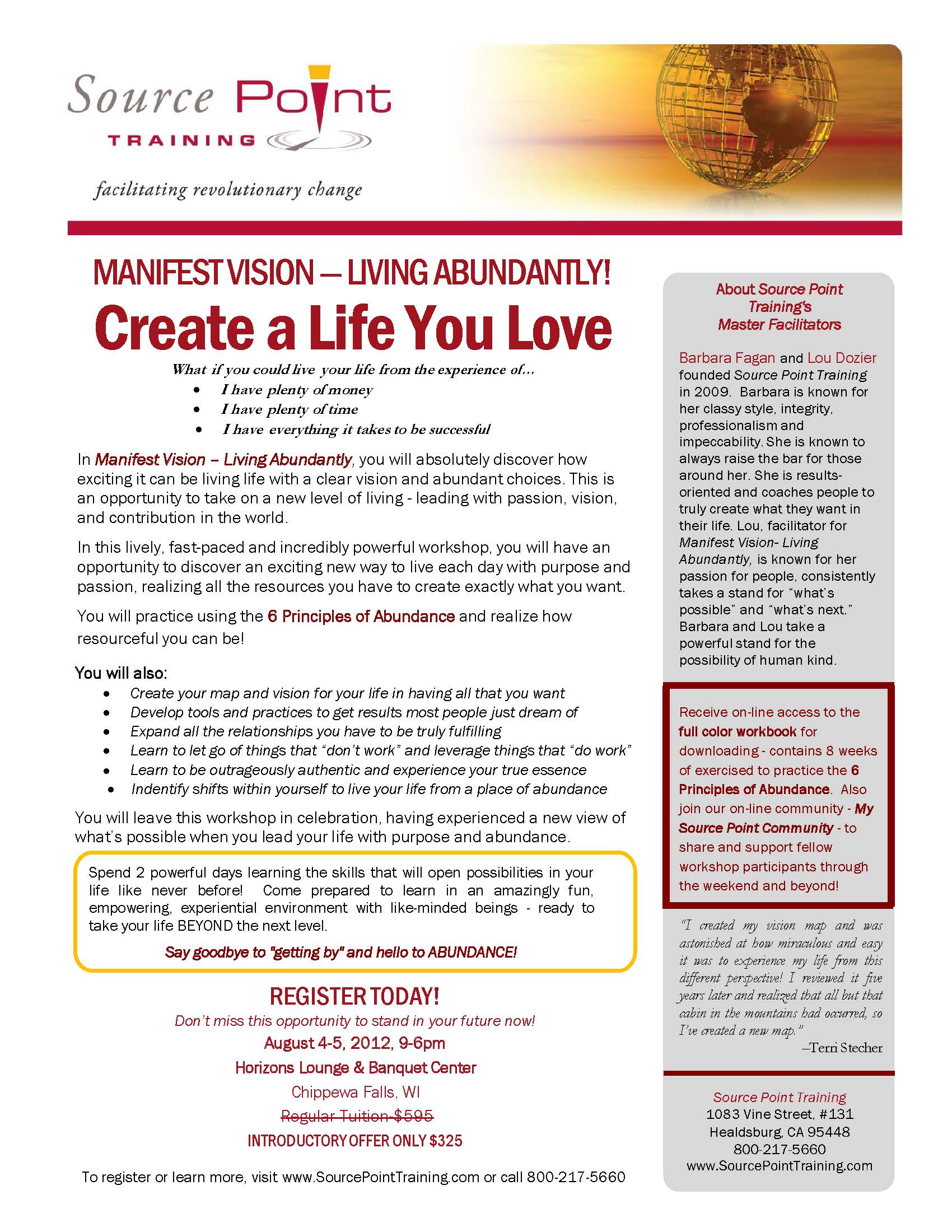 Living Life as Source